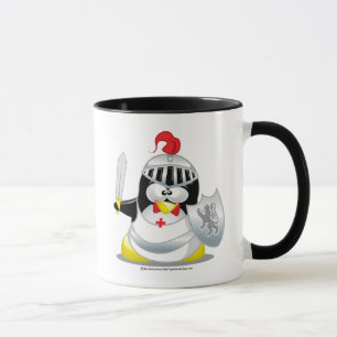 Medieval Knight Penguin Mug