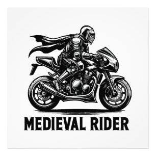 Medieval knight photo print