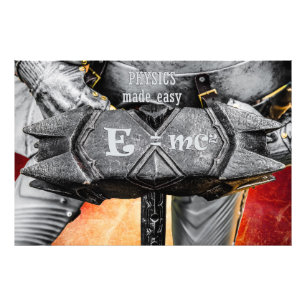 Medieval knight - Physics Made Easy Photo Print