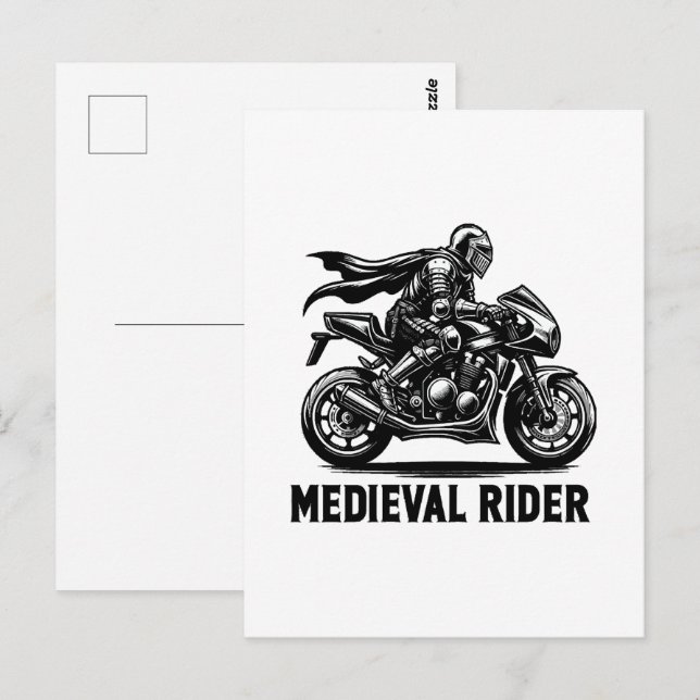 Medieval knight postcard (Front/Back)