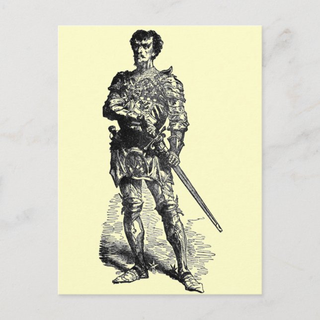Medieval Knight Postcard (Front)