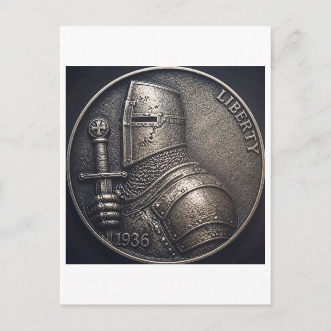 Medieval knight.  postcard (Front)