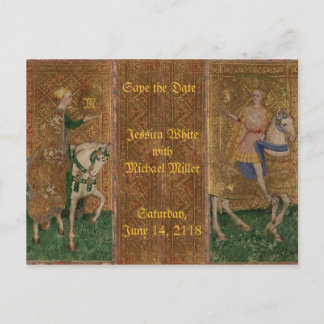 Medieval Knight Renaissance Historical Fantasy Announcement Postcard
