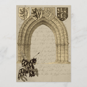Medieval Knight Save The Date Cards