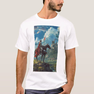 Medieval Knight Setting Off on a Journey T-Shirt
