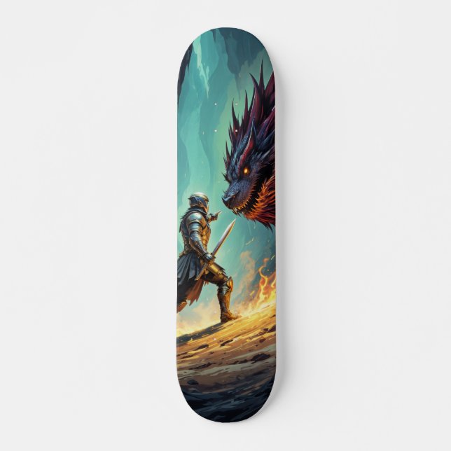 Medieval Knight Skateboard vs Monster (Front)
