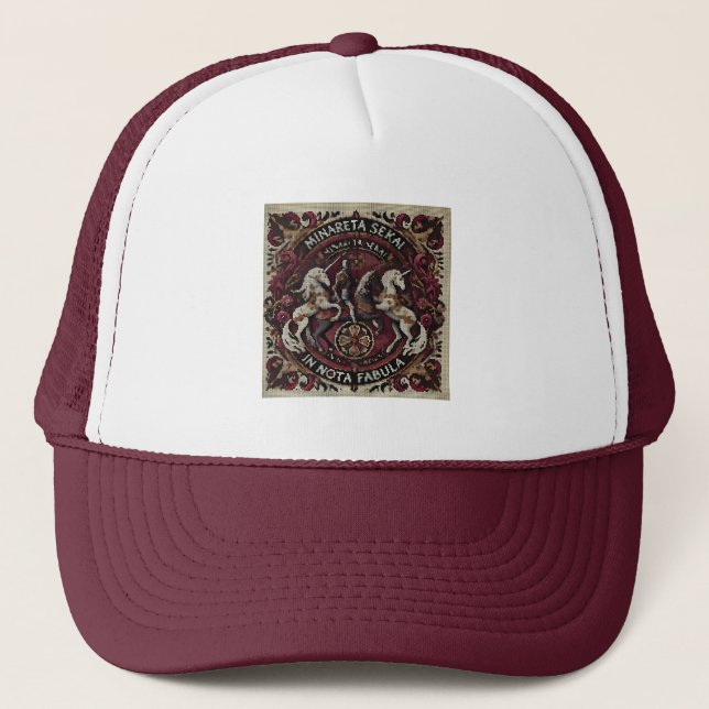 Medieval knight  trucker hat (Front)