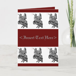 Medieval Knights Greeting Card