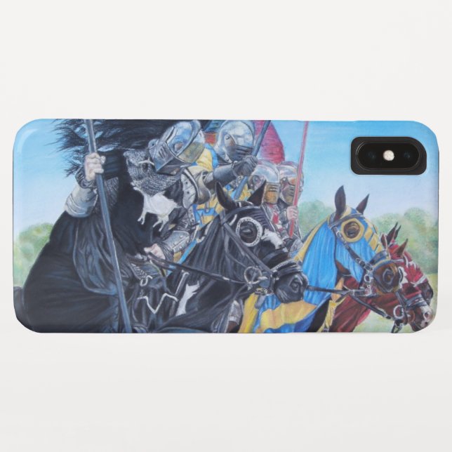 medieval knights jousting on horses historic Case-Mate iPhone case (Back (Horizontal))