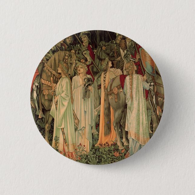 Medieval Knights of the Round Table 2 Inch Round Button (Front)