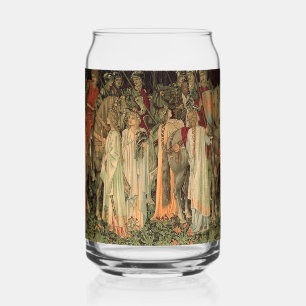Medieval Knights of the Round Table Can Glass