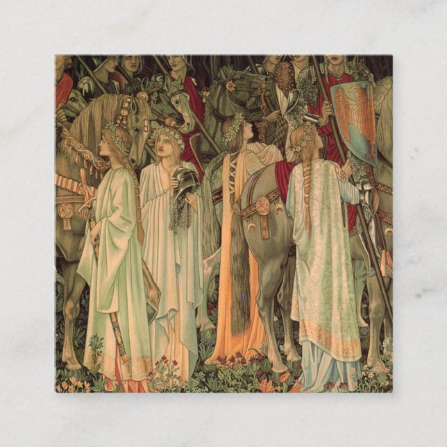 Medieval Knights of the Round Table Enclosure Card (Front)