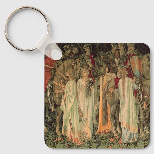 Medieval Knights of the Round Table Keychain (Front)