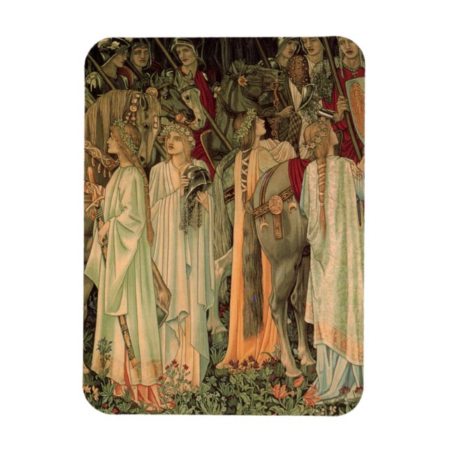 Medieval Knights of the Round Table Magnet (Vertical)