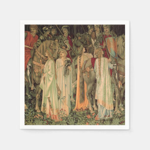 Medieval Knights of the Round Table Napkin