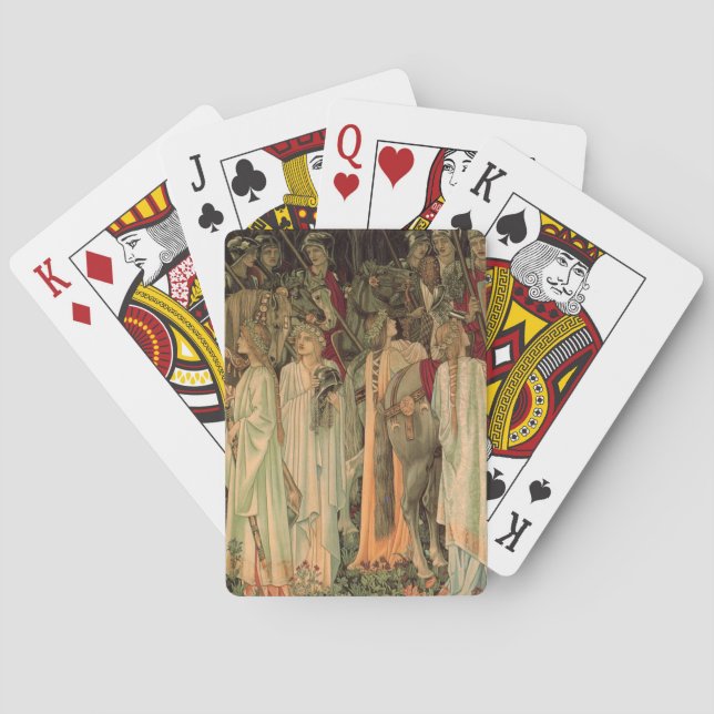 Medieval Knights of the Round Table Playing Cards (Back)