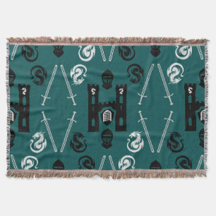 Medieval Knights Of The Round Table Throw Blanket