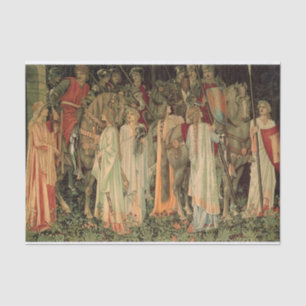 Medieval Knights of the Round Table Tissue Paper