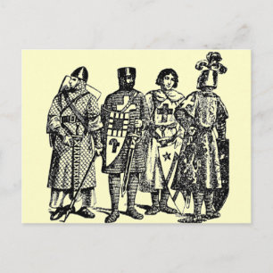 Medieval Knights Postcard