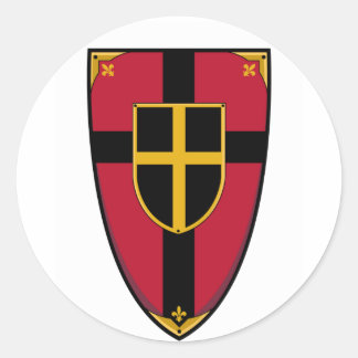 Medieval Knights Shield Sticker