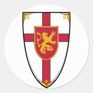 Medieval Knights Shield Sticker