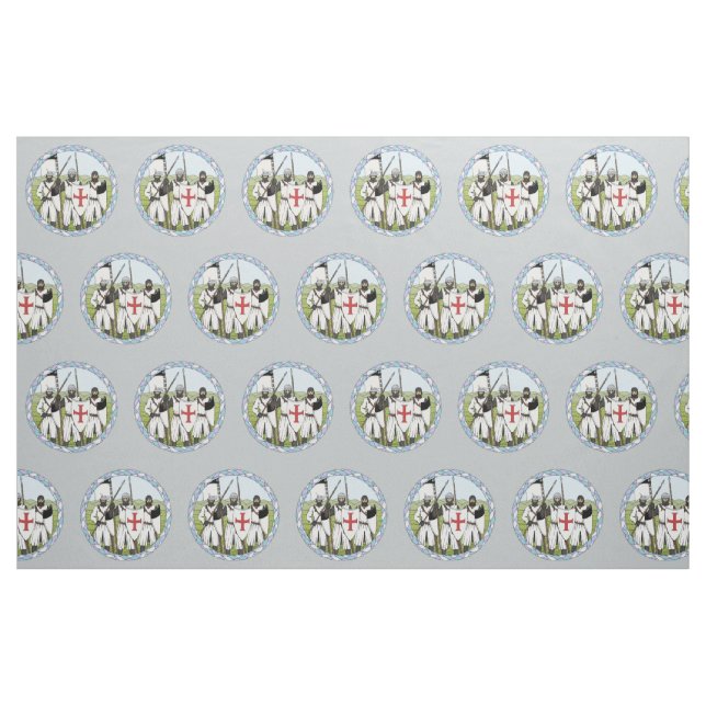 Medieval Knights Templar Fabric (Fat Quarter)