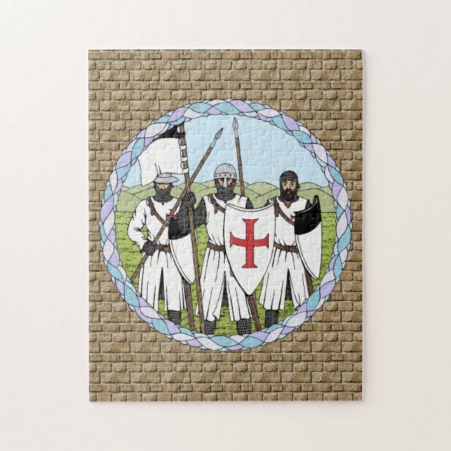 Medieval Knights Templar Jigsaw Puzzle (Vertical)