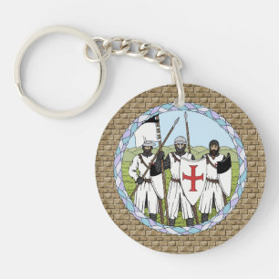 Medieval Knights Templar Keychain