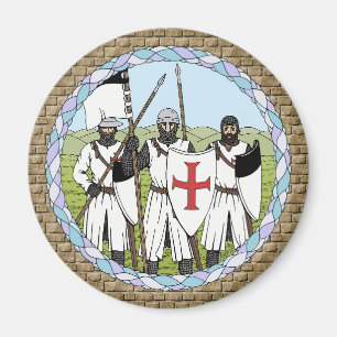 Medieval Knights Templar Magnet