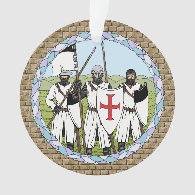 Medieval Knights Templar Ornament (Front)