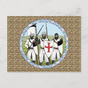 Medieval Knights Templar Postcard