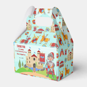 Medieval Knights Tournament Birthday Party Favor Box