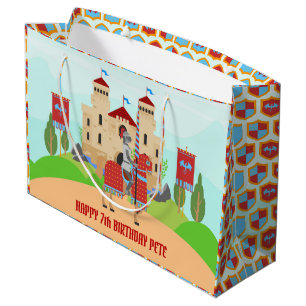 Medieval Knights Tournament Birthday Party Large Gift Bag