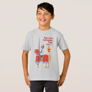 Medieval Knights Tournament Birthday Party T-Shirt