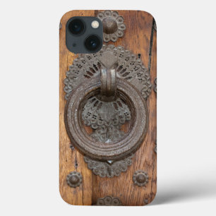 Medieval Knocker on Old Spanish Wooden Door iPhone 13 Case