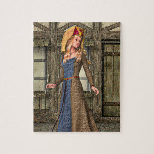 Medieval Lady Jigsaw Puzzle