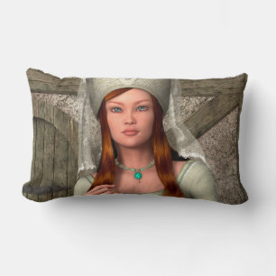 Medieval Lady Lumbar Pillow