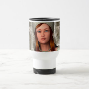 Medieval Lady Travel Mug