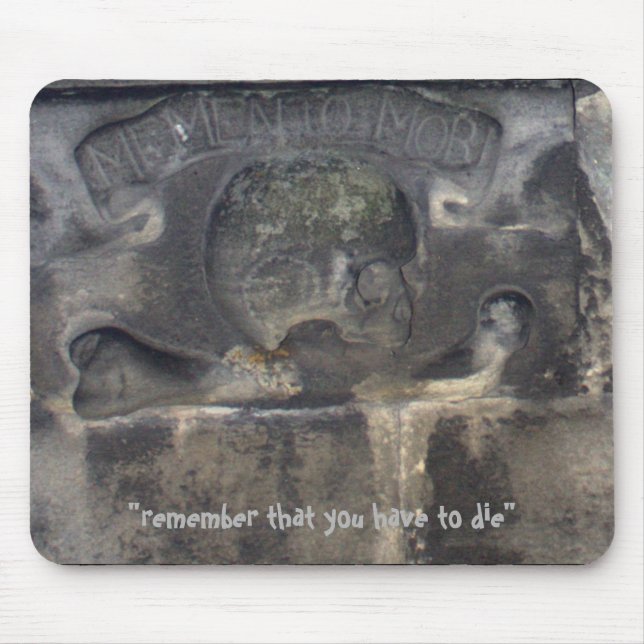Medieval Latin gravestone Mouse Pad (Front)