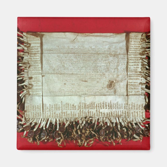 Medieval letter of protest from the Bohemian Magnet (Front)