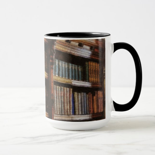 Medieval Library and Books of Antiquity Design Mug (Right)