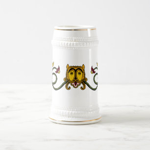 Medieval Lion Design Beer Stein