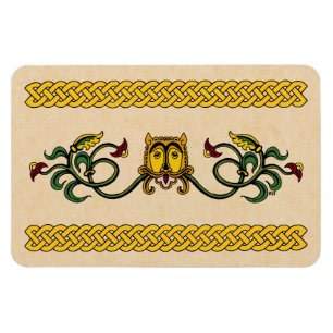 Medieval Lion Design Magnet