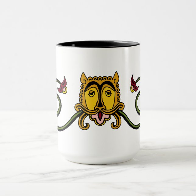 Medieval Lion Design Mug (Center)