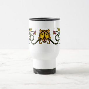 Medieval Lion Design Travel Mug