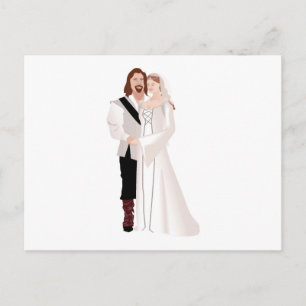 Medieval Lord And Lady Postcard
