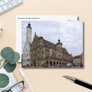 Medieval Majesty: Rothenburg Rathaus Postcard  
