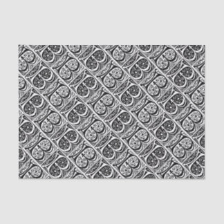 Medieval Manuscript Illuminated Letter B Monogram Tissue Paper