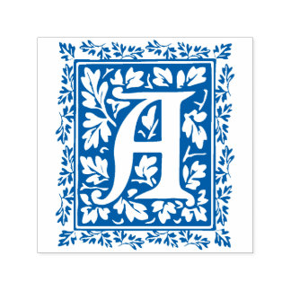 Medieval Manuscript Letter A Monogram Self-inking Stamp