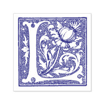 Medieval Manuscript Letter L Monogram